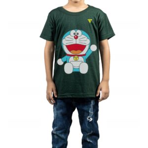 Kids Green Printed T-Shirt