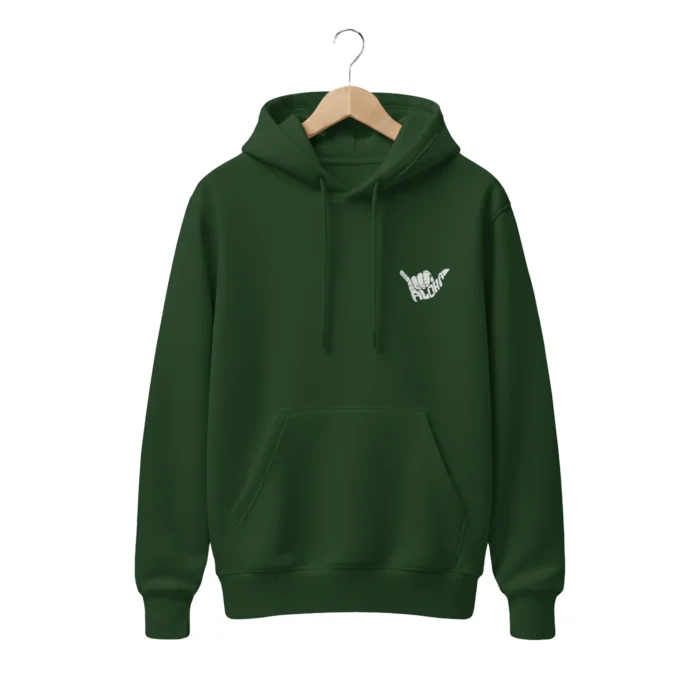 Green Aloha Graphic Hoodie