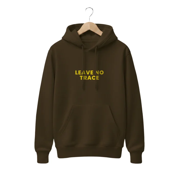 Brown Topography Map Hoodie